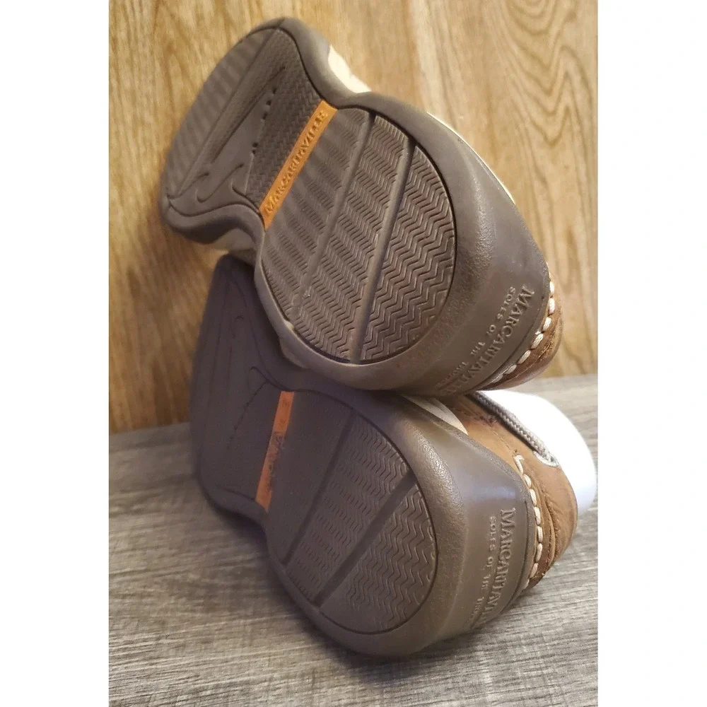 Margaritaville‎ Angler Leather Boat Shoes Men's Size 9.5 Brown